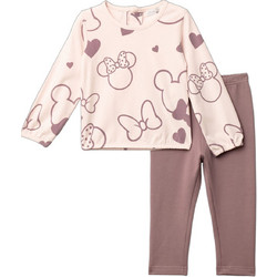 Funky Minnie Mouse Βρεφικό Σετ για Κορίτσι Χειμωνιάτικο Σομόν Ροζ 227-939106-2