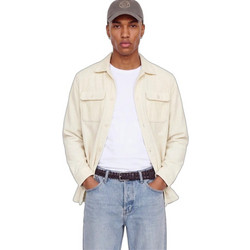 Jack & Jones Ανδρικό Πουκάμισο Βαμβακερό Μακρυμάνικο Κανονική Γραμμή Overshirt Μπεζ 12298528