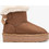 B&W Παιδικά Μποτάκια Μπρονζέ Suede με Γούνα BWSH543002-TAN
