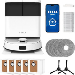 Tesla Electronics Robostar IQ900 Ultra Σκούπα Ρομπότ για Σκούπισμα & Σφουγγάρισμα με Χαρτογράφηση και Wi-Fi