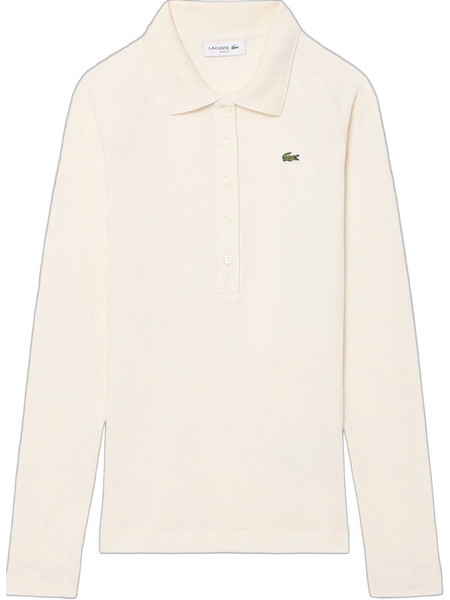 Lacoste Ανδρική Μπλούζα Polo Μακρυμάνικη Μπεζ DF3008-XFJ