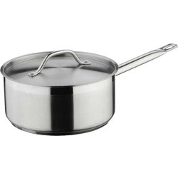 TEMNO Κατσαρόλα Ανοξείδωτη Χωρίς Επίστρωση 22cm 3lt