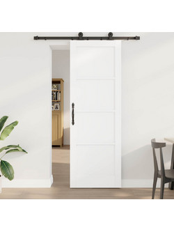 vidaXL Πόρτα Εσωτερική Συρόμενη Ξύλινη Λευκή 73.5x211cm 3450071
