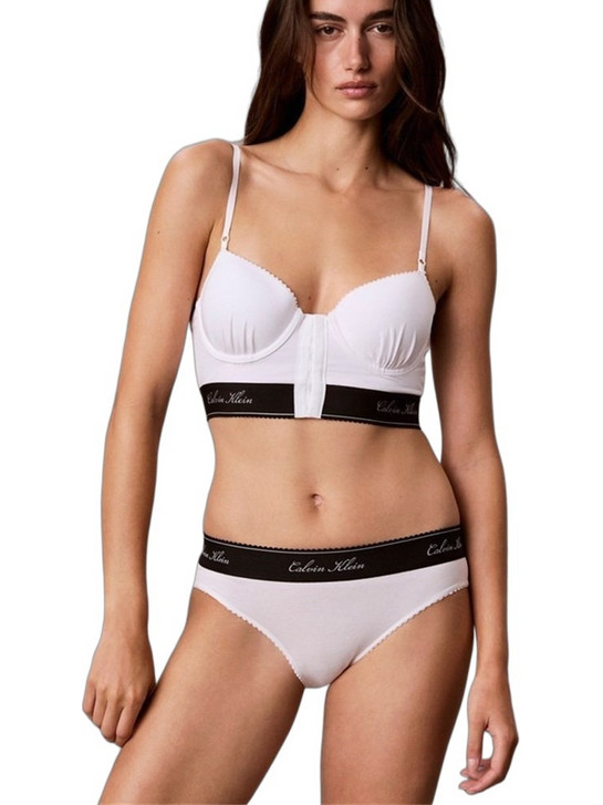 Calvin Klein Γυναικείο Slip Λευκό LV00QF9073-100