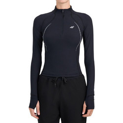 4F Γυναικείο Αθλητικό Crop Top Μαύρο 4FWAW26TFLOF587-20S