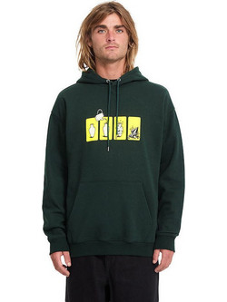 Volcom Ανδρικό Φούτερ με Κουκούλα & Τσέπες Χακί A4132612-SCB