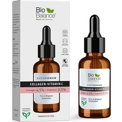 Bio Balance Collagen-Vitamin C Firming & Brightening Αντιγηραντικό Serum Προσώπου για Λάμψη με Βιταμίνη C & Κολλαγόνο 30ml