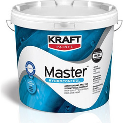 Kraft Paints Master Hydrocontrol Αντιμουχλικό Πλαστικό Χρώμα Εσωτερικού Χώρου Λευκό 3lt