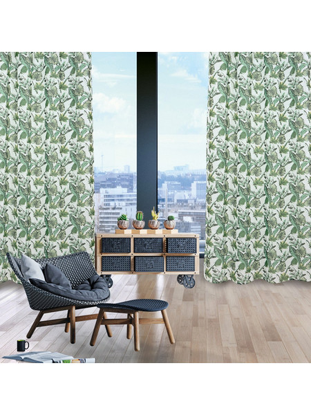 Das Home Κουρτίνα Συσκότισης Floral με Τρουκς 140x260 2178