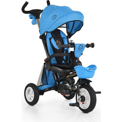 Byox Flexy Lux Τρίκυκλο Ποδήλατο Αναδιπλούμενο με Σκίαστρο & Χειρολαβή για 18+ Μηνών Τιρκουάζ