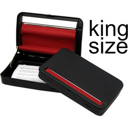 Μηχανή στριφτού TOBACCO CIGARETTE ROLLING STRONG BOX 110mm BLACK (ταμπακιέρα) 13182