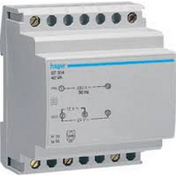 ΜΕΤΑΣΧΗΜΑΤΙΣΤΗΣ ΤΑΣΗΣ ΑΣΦΑΛΕΙΑΣ ΡΑΓΑΣ 230V ΕΞΟΔΟΣ 12-24V 40VΑ ST314 HAGER
