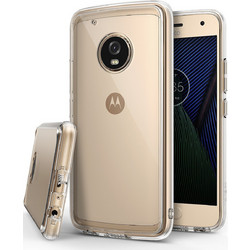 Ringke (Fusion) Διάφανη Θήκη Motorola Moto G5 Plus PC με TPU Bumper + Screen Protector - Clear (10976)