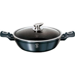 Berlinger Haus Metallic Line BH-1877 Aquamarine Κατσαρόλα Πλακερό Αλουμινίου Επίστρωση Μαρμάρου 28cm
