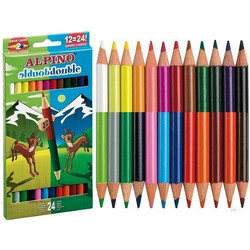Alpino Duo Ξυλομπογιές Σετ 12τμχ