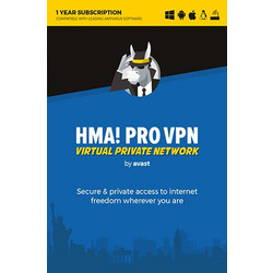 Avast HMA Pro VPN για Unlimited Συσκευές και 1 Έτος Χρήσης (Ηλεκτρονική Άδεια)