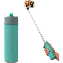 Ασύρματο Selfie Stick - Ηχείο Bluetooth Handsfree Ομιλία - Powerbank με Φακό - Φλας LED - 4 σε 1 USB/SD/MP3 Player Wireless Multimedia Speaker