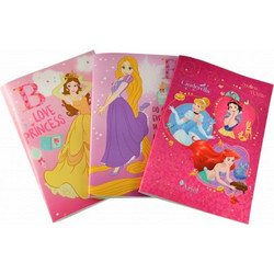 Graffiti Disney Princess Τετράδιο Ριγέ B5 17100 Διάφορα Σχέδια