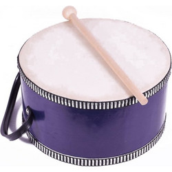 SP Souliotis Ξύλινο Μουσικό Τύμπανο Μπλε 18cm
