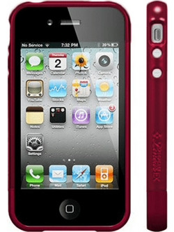 VOLTE-TEL ΘΗΚΗ IPHONE 4G/4S BUMPER 2 PCS + SCREEN PROTECTOR RED