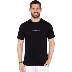 SUPREME SPAIN LOGO STRASS ΜΠΛΟΥΖΑ ΑΝΔΡΙΚΗ STHU39-NERO (NERO)