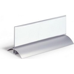 Βάση Κάρτας Durable Αλουμινίου 61x210mm 2 Τεμ. 8202
