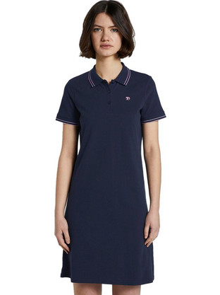 Tom Tailor Mini Καλοκαιρινό Καθημερινό Φόρεμα Navy Μπλε 1017975-10360