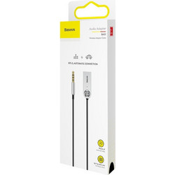 BASEUS CABLE AUX καλώδιο ΗΧΟΥ ADAPTER 1.2M - ΑΣΗΜΙ - BA01