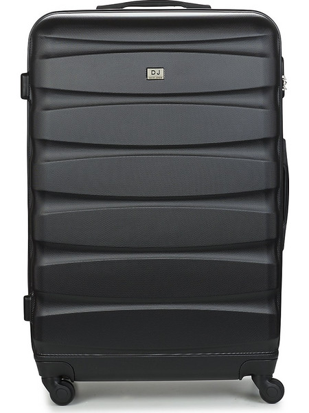 David Jones Chauvettini Βαλίτσα Μεγάλη 79x45x28cm με 4 Ρόδες Μαύρη