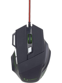Gembird MUSG-02 Ενσύρματο Gaming Ποντίκι 3600 DPI Black