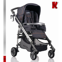 Kiddo Twist Deluxe Καρότσι Μωρού Black Jean
