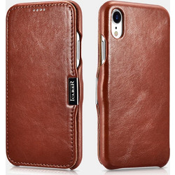 iCarer Vintage Series Open Side Δερμάτινη Θήκη iPhone XR - Brown (RIXR 02)