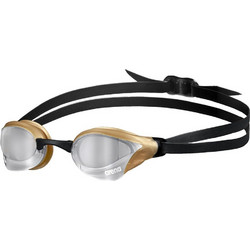 Arena Cobra Core Swipe Mirror Racing Γυαλάκια Κολύμβησης Ενηλίκων Αντιθαμβωτικά Μαύρα Χρυσά