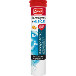 Lanes Electrolytes & Vitamins B C & E 20 Αναβράζοντα Δισκία