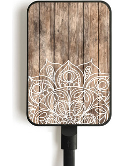 Wooden Mandala Power Bank 10000mAh