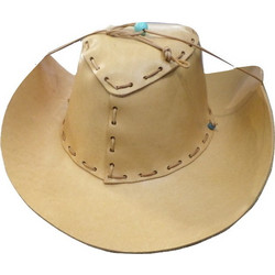 DomLeathers Western Καπέλο Δερμάτινο Φυσικό 770046AA