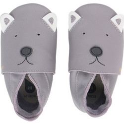 Bobux Soft Sole Bear Βρεφικά Slip Ons Αγκαλιάς Γκρι 1000-083-39