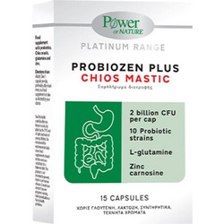 Power Health Platinum Range Probiozen Plus Chios Mastic Blister Προβιοτικά 15 Κάψουλες