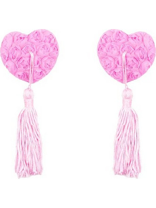 Naughty Toys Pink Burlesque Rose Nipple Pasties