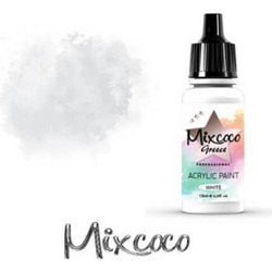MIXCOCO Ακρυλικό Χρώμα Αερογράφου Λευκό 15ml