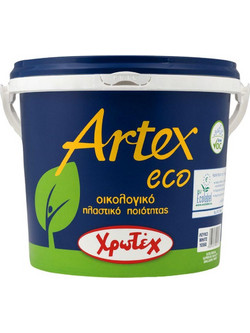 Χρωτέχ Artex Eco Οικολογικό Πλαστικό Χρώμα Εσωτερικού Χώρου Λευκό 0.75lt