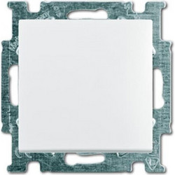 Διακόπτης Basic 55 Αλερετούρ με Μετώπη Λευκή 2006/6Uc-94