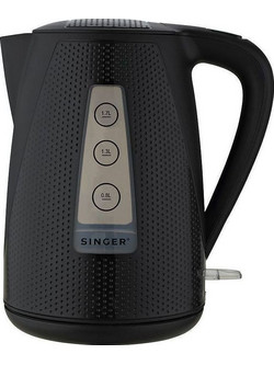 Singer SWK-800DOTS Ανοξείδωτος Βραστήρας 1.7lt 2200W Μαύρος