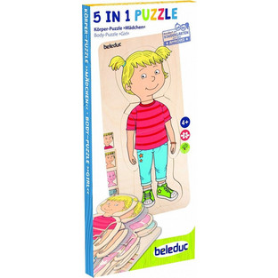 Παιδικό Puzzle Beleduc Κορίτσι 5 in 1 29 Κομμάτια