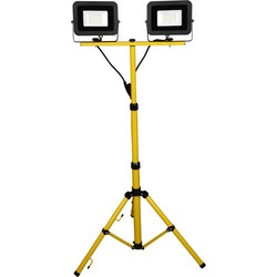 ΔΙΠΛΟΣ ΠΡΟΒΟΛΕΑΣ LED ΣΤΕΓΑΝΟΣ ΣΕ ΤΡΙΠΟΔΟ 2x30W 6500K (ΨΥΧΡΟ) 2x2400lm IP44 COMMEL 3858890777385