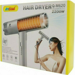 Andowl Q-M620 Πιστολάκι Μαλλιών Ionic 2200W Silver