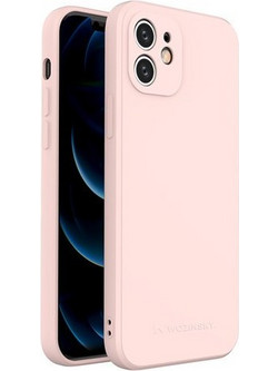 Wozinsky Color Case Silicone Flexible Durable Back Cover Pink (iPhone XS Max)