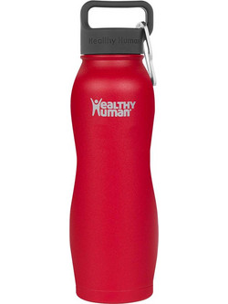 Healthy Human Curve Water Bottle Red Hot 620ml