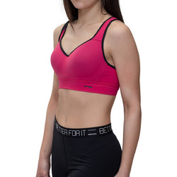 Li-Ning Max Sport Fitness Bra Αθλητικό Μπουστάκι με Μέτρια Στήριξη Φούξια AUBP024-4H-1-1-1