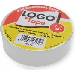 Μονωτική ταινία 19mm x 20m LOGO - Λευκή